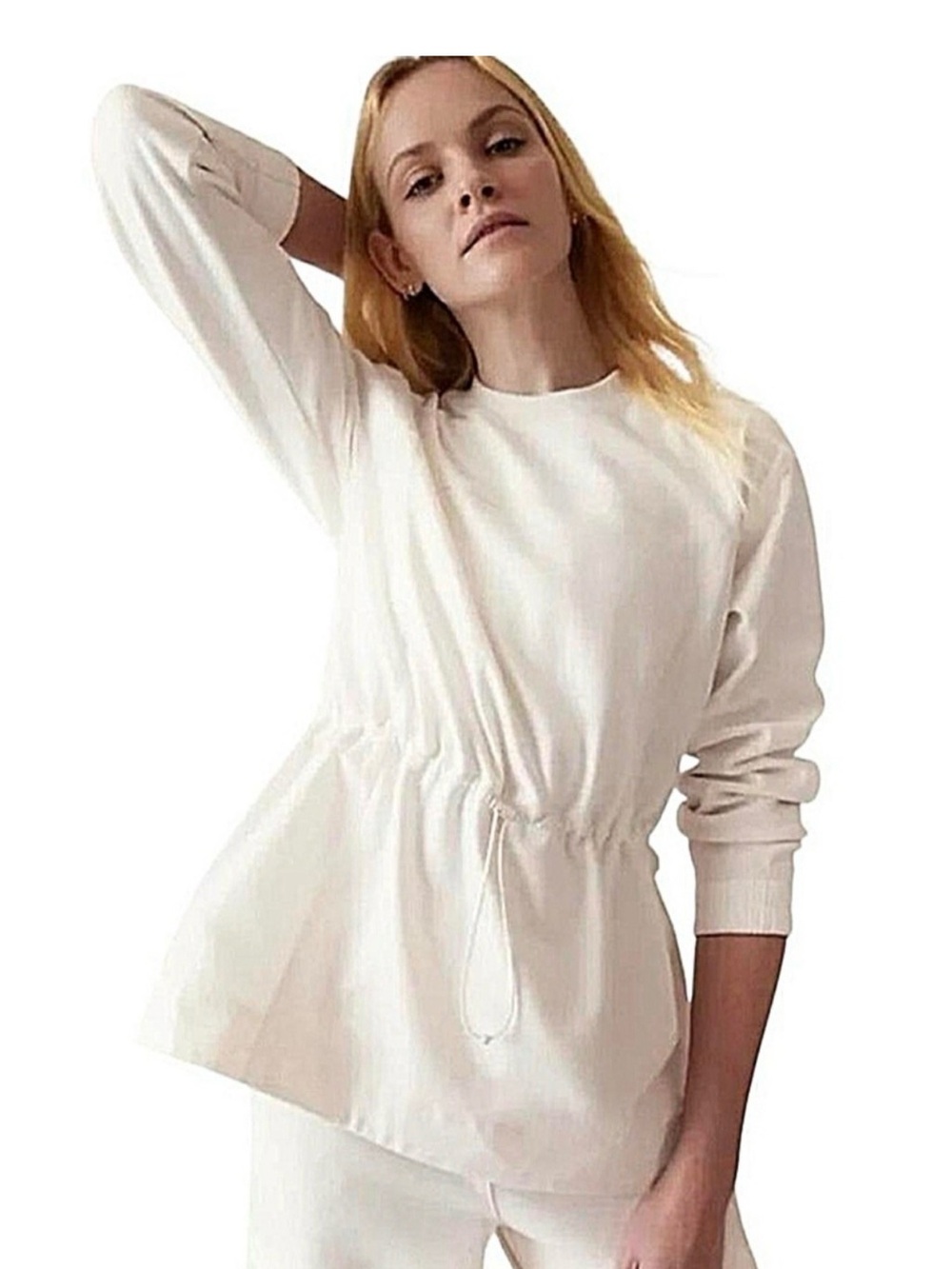 Athleta - Triumph Hybrid Crewneck Sweatshirt Magnolia
